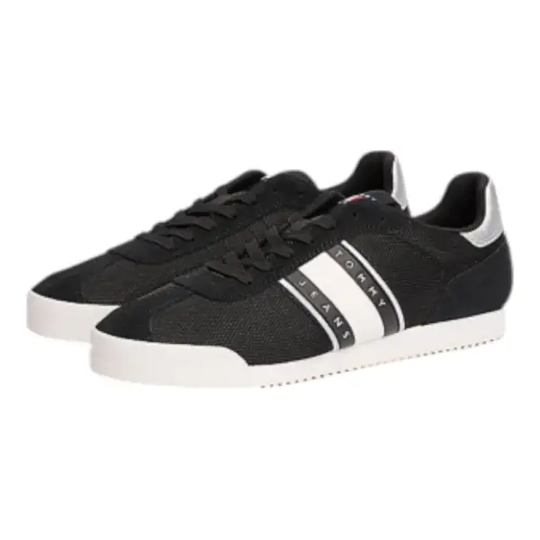 Tommy Hilfiger - Γυναικεία Sneakers Th Low‑Top Runner EN0EN02706-BDS Μαύρο EN0EN02706-BDS