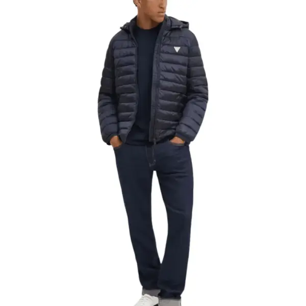 Guess - Ανδρικό T-shirt Regular Fit M4YI44K8FQ4-A71W Μπλε Σκούρο M4YI44K8FQ4-A71W