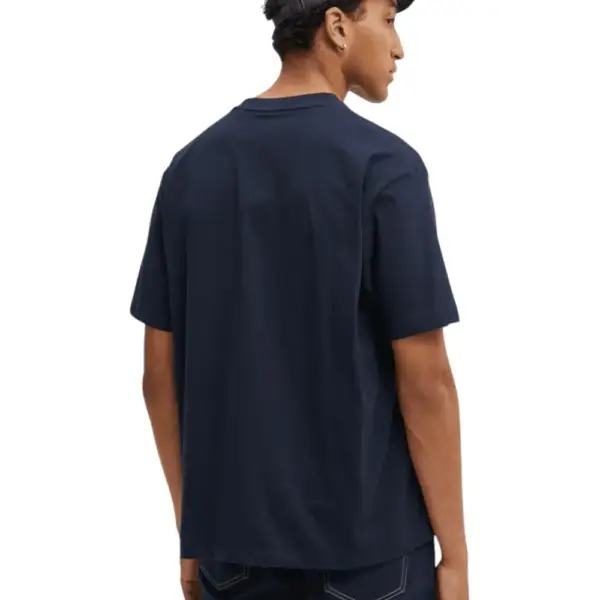 Guess - Ανδρικό T-shirt Regular Fit M4YI44K8FQ4-A71W Μπλε Σκούρο M4YI44K8FQ4-A71W