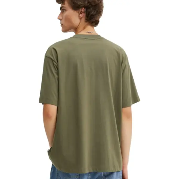 Guess - Ανδρικό T-shirt Regular Fit M4YI44K8FQ4-G8EV Πράσινο M4YI44K8FQ4-G8EV