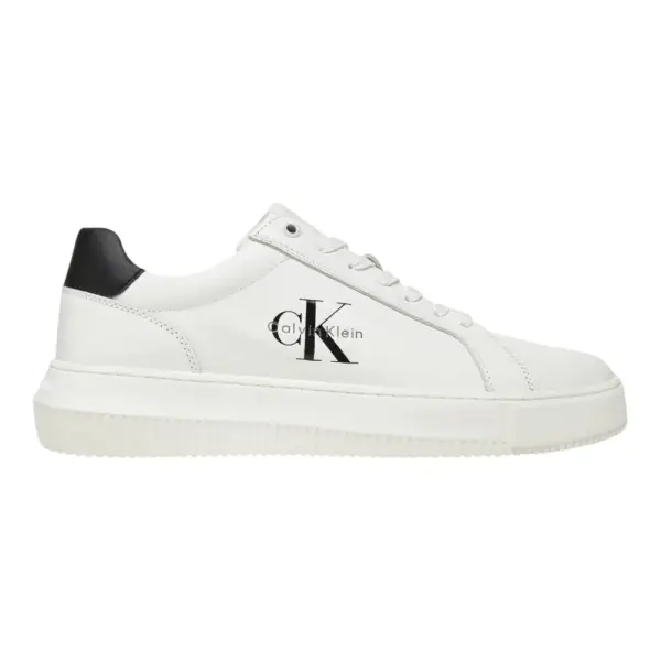 Calvin Klein - Ανδρικά Sneakers Chunky Cupsole Mono Lth Bright YM0YM01317-0LD Λευκό