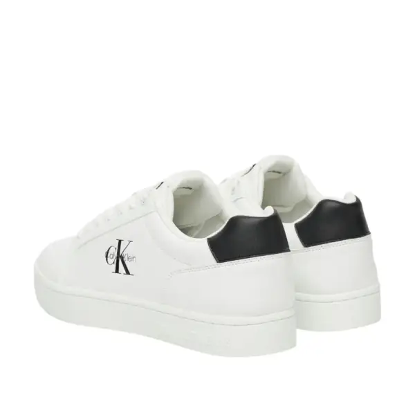 Calvin Klein - Ανδρικά Sneakers Cupsole Mono Lth YM0YM01369-01W Λευκό YM0YM01369-01W