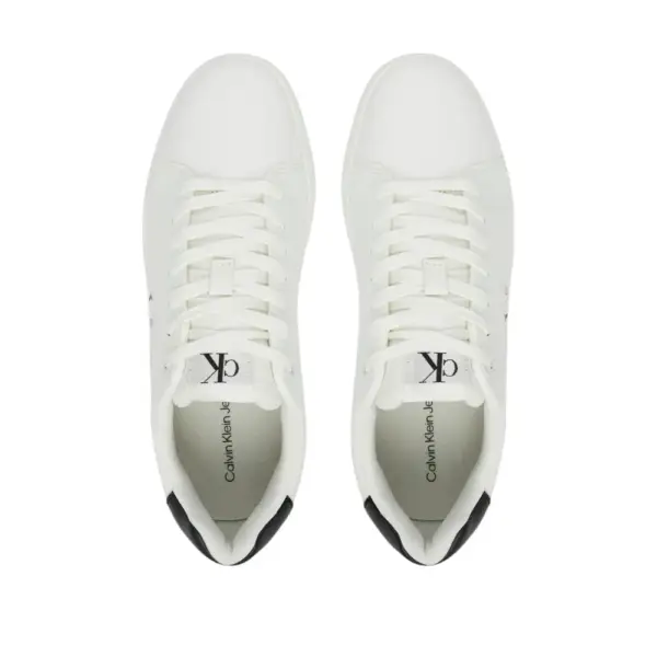 Calvin Klein - Ανδρικά Sneakers Cupsole Mono Lth YM0YM01369-01W Λευκό YM0YM01369-01W