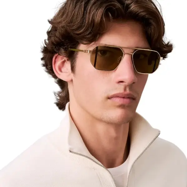 Calvin Klein - Ανδρικά Γυαλιά Ηλίου Matte CKJ25202S-717 Χρυσό CKJ25202S-717