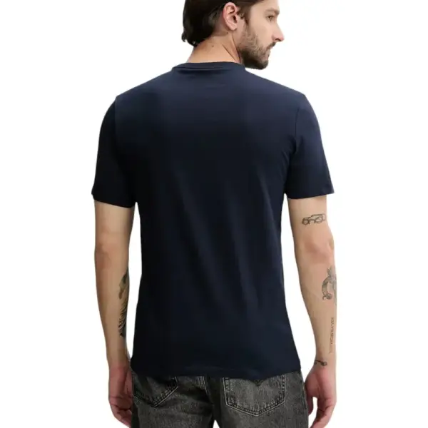 Calvin Klein - Ανδρικό T-shirt Smooth Cttn Solid Regular Fit LV040HM265-CEF Μπλε Σκούρο LV040HM265-CEF