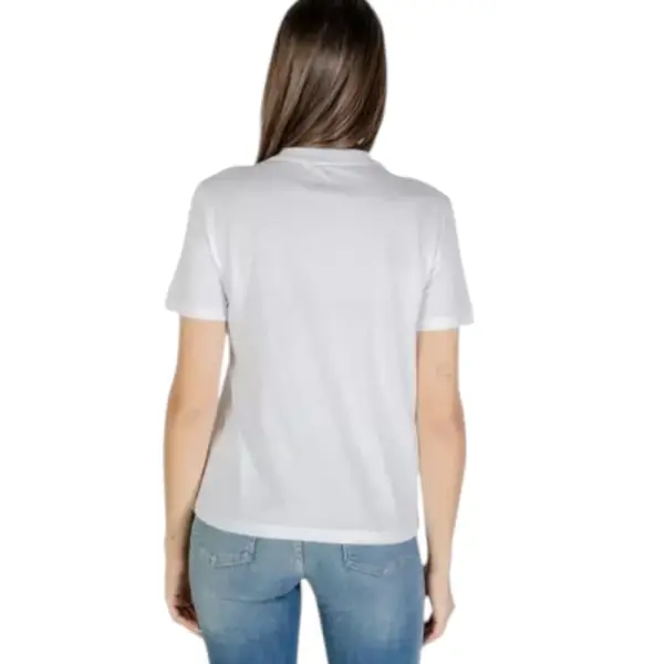 Calvin Klein - Γυναικείο T-Shirt Ck Maniche Corte Donna LV047C864G-YAA Λευκό LV047C864G-YAA