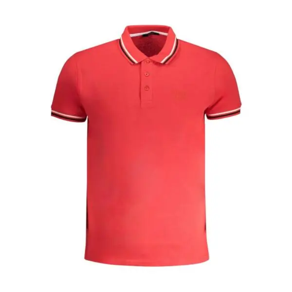 Cavalli Class - Ανδρική Μπλούζα Κοντομάνικη Polo Πικέ QXT64XKB002-02000 Κόκκινο QXT64XKB002-02000