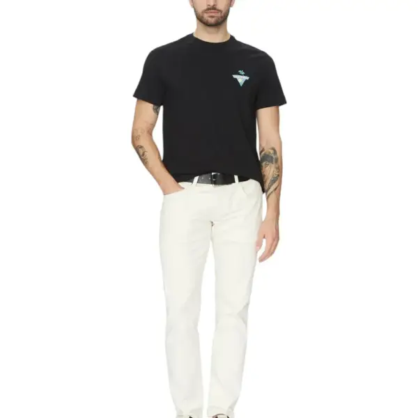 Guess - Ανδρικό T-shirt Regular Fit M5GI55K8FQ4-JBLK Μαύρο