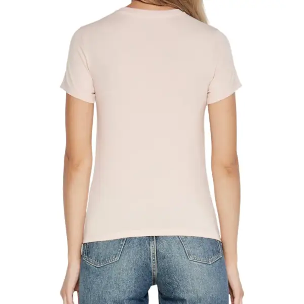 Guess - Γυναικείο T-Shirt Slim Iconic Tri‑Logo Tee W4YI04J1314-G682 Ροζ W4YI04J1314-G682