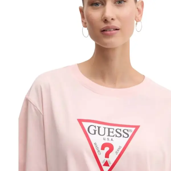 Guess - Γυναικείο T-Shirt W4YI76K8HM0-G682 Ροζ W4YI76K8HM0-G682