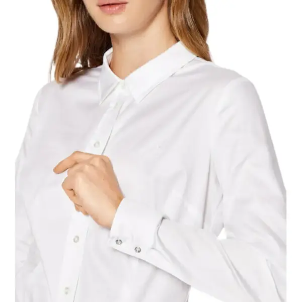 Guess - Γυναικείο Πουκάμισο Ls Cate Shirt W2YH41WAF10-G011 Λευκό W2YH41WAF10-G011