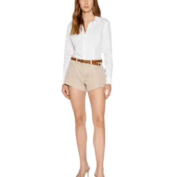 Guess - Γυναικείο Πουκάμισο Ls Cate Shirt W2YH41WAF10-G011 Λευκό W2YH41WAF10-G011