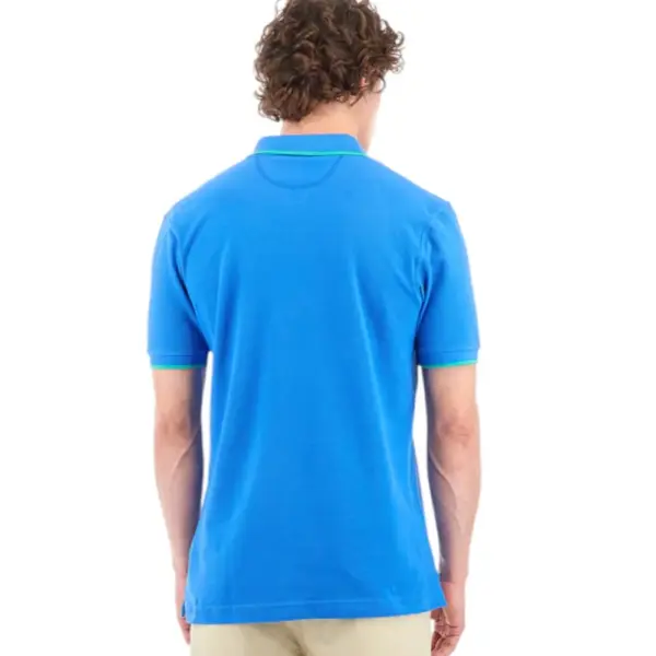 La Martina - Ανδρικό T-Shirt Polo Anthony Regular Fit BPMP04-PK031-07205 Μπλε BPMP04-PK031-07205