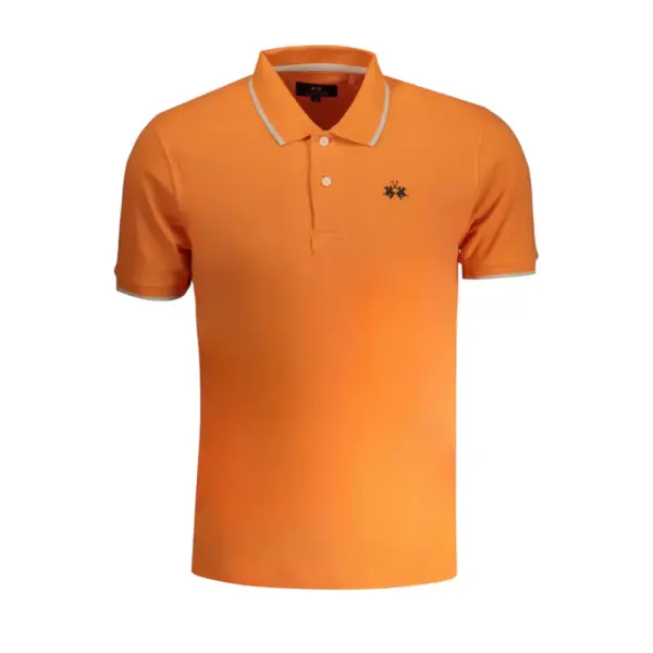 La Martina - Ανδρικό T-Shirt Polo Anthony Regular Fit BPMP04-PK031-02163 Πορτοκαλί