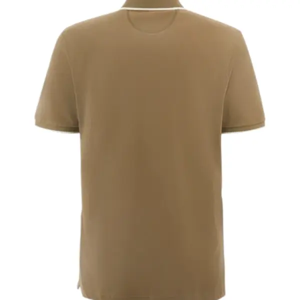 La Martina - Ανδρικό T-Shirt Polo Anthony Regular Fit BPMP04-PK031-03197 Χακί BPMP04-PK031-03197