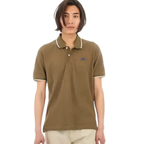La Martina - Ανδρικό T-Shirt Polo Anthony Regular Fit BPMP04-PK031-03197 Χακί