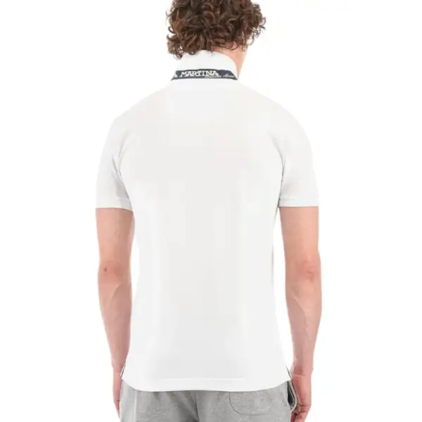 La Martina - Ανδρικό T-Shirt Polo CCMP02-PK001-00001 Λευκό