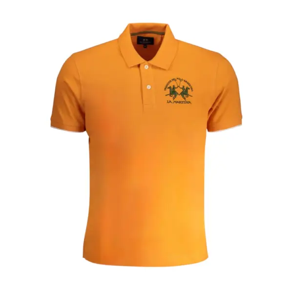 La Martina - Ανδρικό T-Shirt Polo YMP001-PK001-02163 Πορτοκαλί