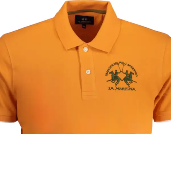 La Martina - Ανδρικό T-Shirt Polo YMP001-PK001-02163 Πορτοκαλί YMP001-PK001-02163
