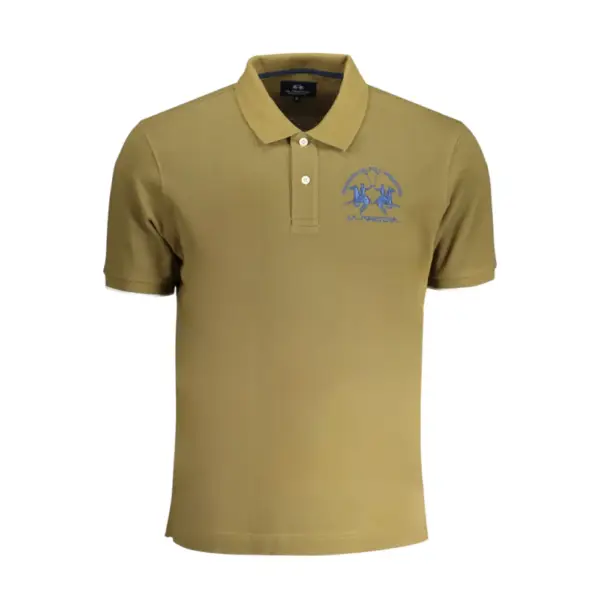 La Martina - Ανδρικό T-Shirt Polo YMP001-PK001-03197 Λαδί