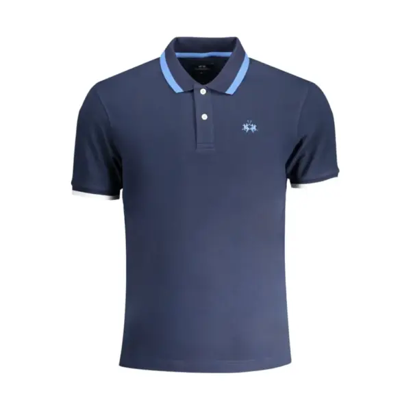 La Martina - Ανδρικό T-Shirt Polo YMP006-PK001-07017 Μπλε