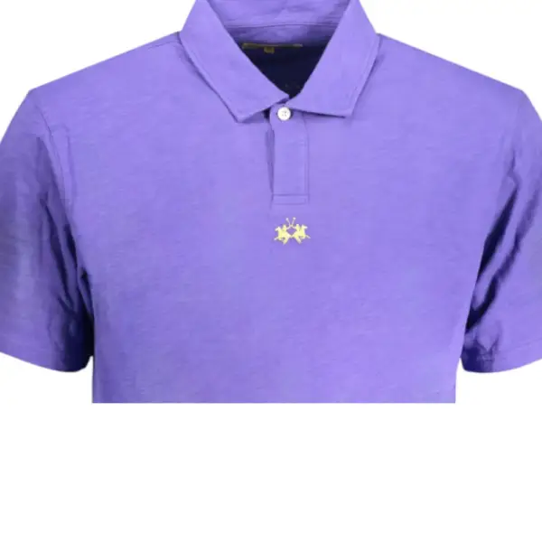 La Martina - Ανδρικό T-Shirt Polo YMP018-JS259-07213 Μωβ YMP018-JS259-07213