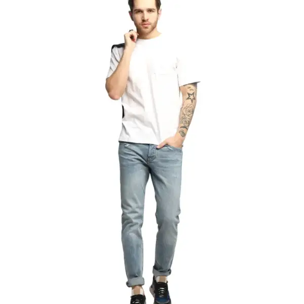 La Martina - Ανδρικό T-Shirt Regular Fit TMR006-JS259-0000 Λευκό