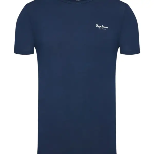 Pepe Jeans - Ανδρικό T-shirt Original Basic 3 N Slim Fit PM508212-595 Μπλε Ναυτικό PM508212-595