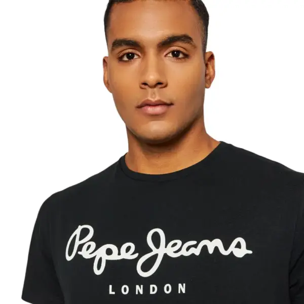 Pepe Jeans - Ανδρικό T-shirt Original Stretch PM508210-999 Μαύρο PM508210-999