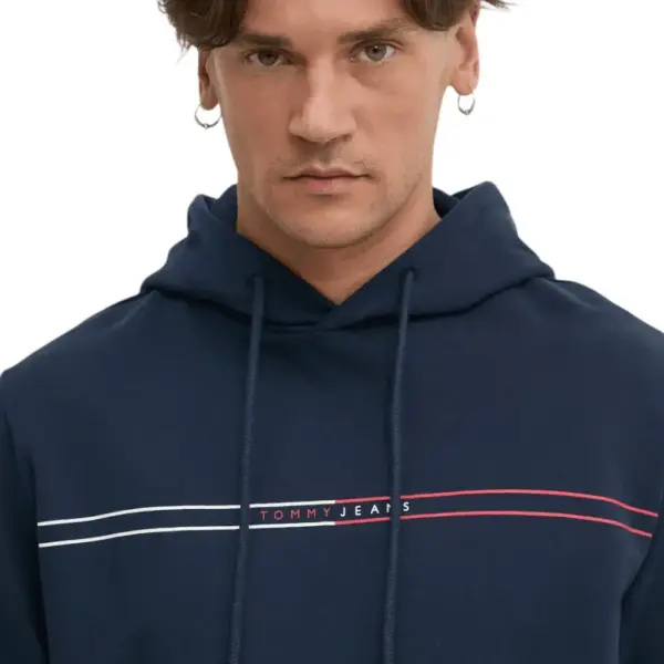 Tommy Hilfiger - Ανδρικό Φούτερ Regular Entry Graphic Hoodie DM0DM20847-C1G Μπλε Σκούρο DM0DM20847-C1G