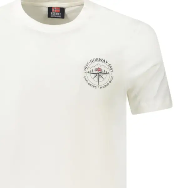 Scuola Nautica Italiana - Ανδρικό T-shirt Κοντομάνικο 856034-WHITE Λευκό 856034-WHITE