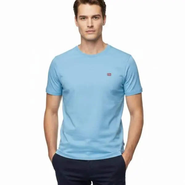 Scuola Nautica Italiana - Ανδρικό T-shirt Κοντομάνικο Basic 836010-MAUI Γαλάζιο 836010-MAUI