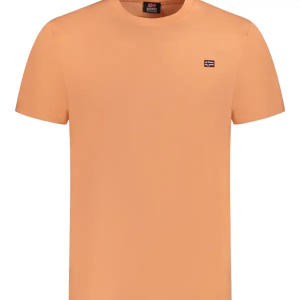 Scuola Nautica Italiana - Ανδρικό T-shirt Κοντομάνικο Basic 836010-PEACH Πορτοκαλί