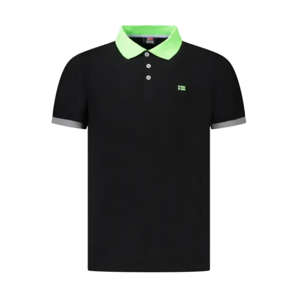Scuola Nautica Italiana - Ανδρικό T-shirt Κοντομάνικο Polo 858865-BLACK Μαύρο