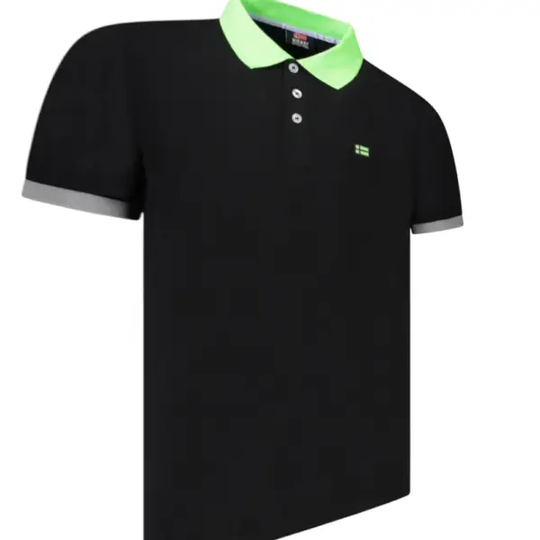 Scuola Nautica Italiana - Ανδρικό T-shirt Κοντομάνικο Polo 858865-BLACK Μαύρο 858865-BLACK