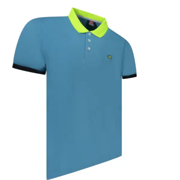Scuola Nautica Italiana - Ανδρικό T-shirt Κοντομάνικο Polo 858865-MAUI Τιρκουάζ 858865-MAUI