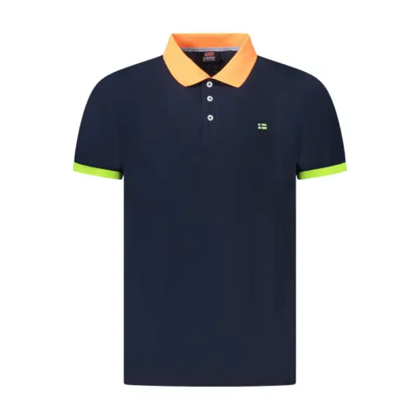 Scuola Nautica Italiana - Ανδρικό T-shirt Κοντομάνικο Polo 858865-NAVY Μπλε Ναυτικό
