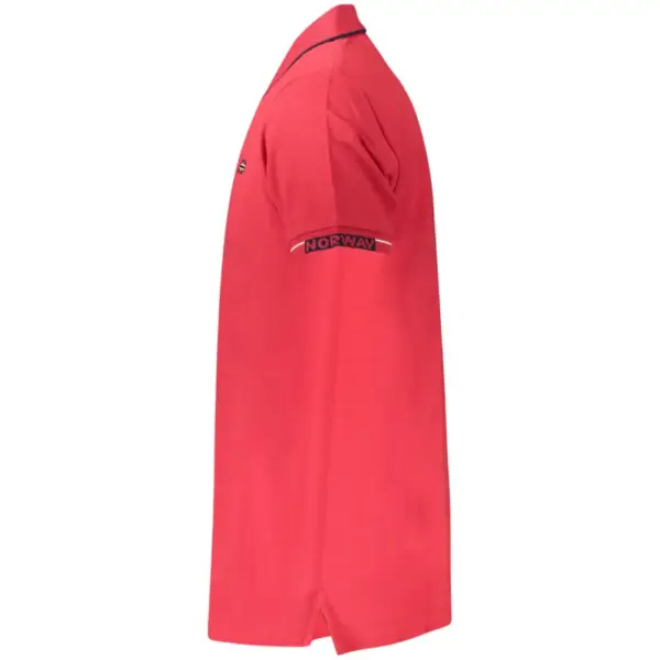 Scuola Nautica Italiana - Ανδρικό T-shirt Κοντομάνικο Polo 858866-BITTER Κόκκινο 858866-BITTER