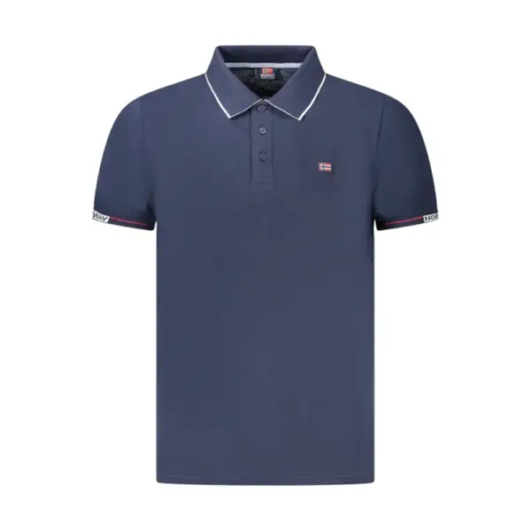 Scuola Nautica Italiana - Ανδρικό T-shirt Κοντομάνικο Polo 858866-NAVY Μπλε Ναυτικό
