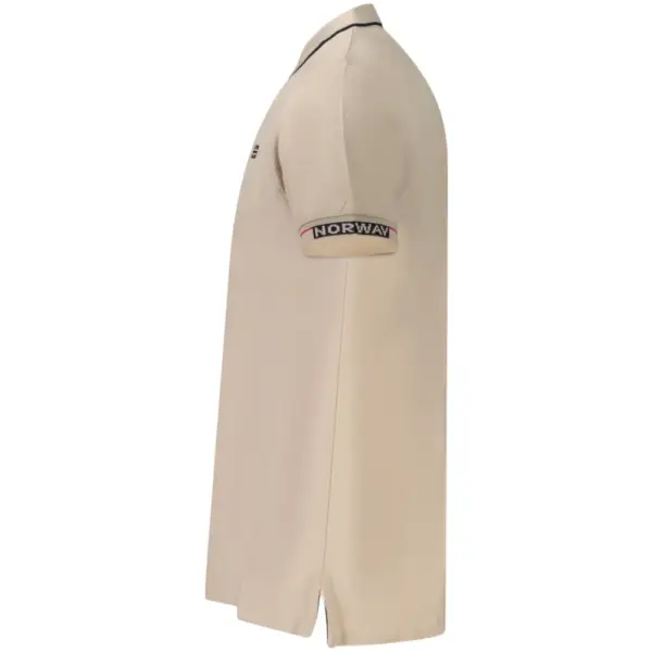 Scuola Nautica Italiana - Ανδρικό T-shirt Κοντομάνικο Polo 858866-ROPE Μπεζ 858866-ROPE