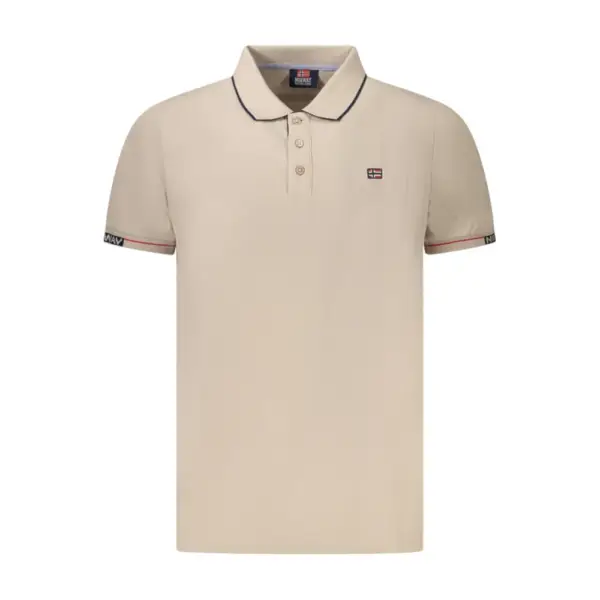 Scuola Nautica Italiana - Ανδρικό T-shirt Κοντομάνικο Polo 858866-ROPE Μπεζ