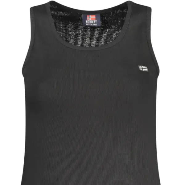 Scuola Nautica Italiana - Γυναικείο T-shirt Αμάνικο Rib 856220-BLACK Μαύρο 856220-BLACK