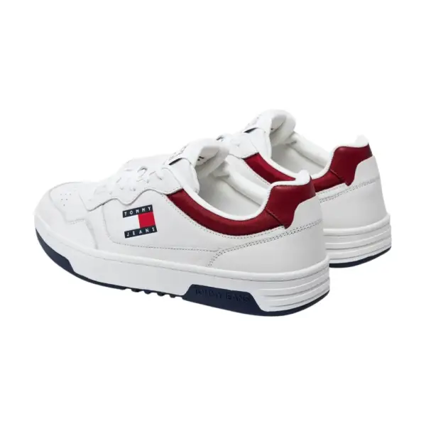 Tommy Hilfiger - Ανδρικά Sneakers Cupsole Leather Ess EM0EM01443-0G1 Κόκκινο EM0EM01443-0G1
