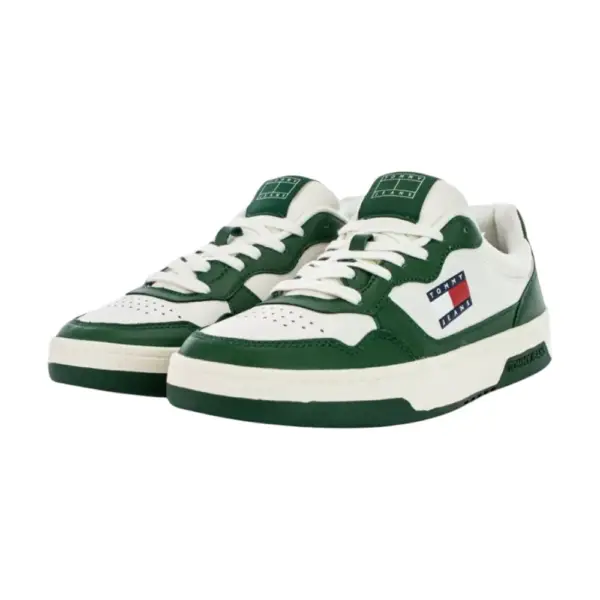 Tommy Hilfiger - Ανδρικά Sneakers Cupsole Leather Ess EM0EM01443-YBI Πράσινο EM0EM01443-YBI