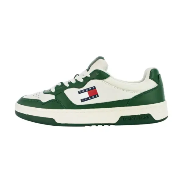Tommy Hilfiger - Ανδρικά Sneakers Cupsole Leather Ess EM0EM01443-YBI Πράσινο EM0EM01443-YBI