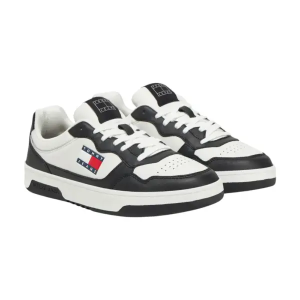 Tommy Hilfiger - Ανδρικά Sneakers Cupsole Leather Ess EM0EM01443-YBL Μαύρο EM0EM01443-YBL