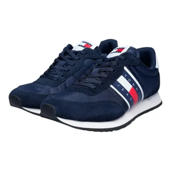 Tommy Hilfiger - Ανδρικά Sneakers Tjm Runner Casual Ess EM0EM01351-C1G Μπλε Σκούρο EM0EM01351-C1G
