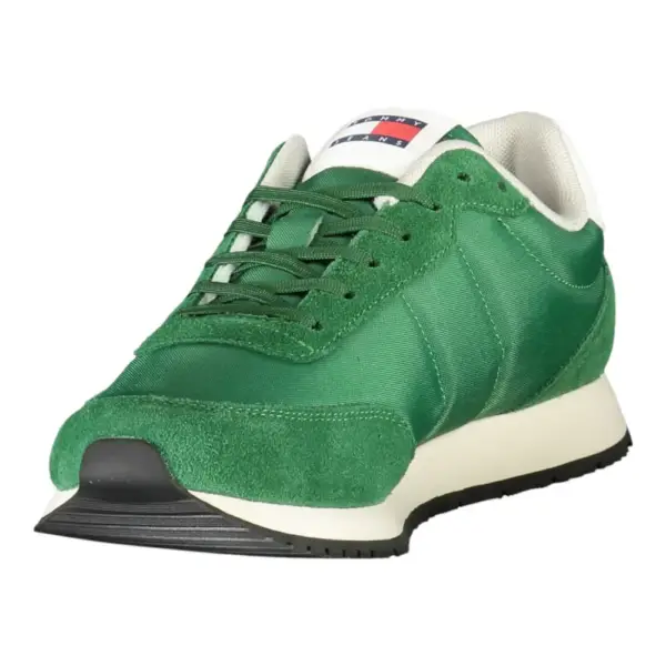 Tommy Hilfiger - Ανδρικά Sneakers Tjm Runner Casual Ess EM0EM01351-L2P Πράσινο EM0EM01351-L2P