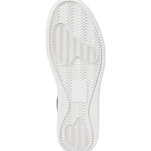 Tommy Hilfiger - Ανδρικά Δερμάτινα Sneakers Tjm Retro Basket Ess EM0EM01395-DW4 Λευκό EM0EM01395-DW4