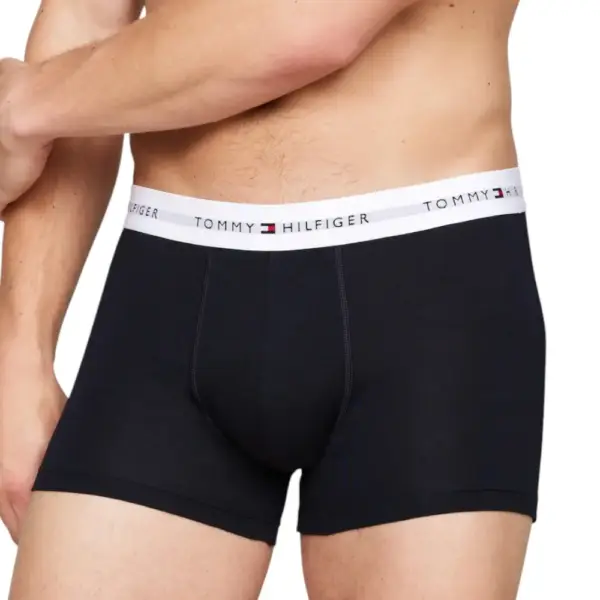 Tommy Hilfiger - Ανδρικά Μποξεράκια 3Pack Wb Trunk UM0UM02763-0W3 Μαύρο UM0UM02763-0W3